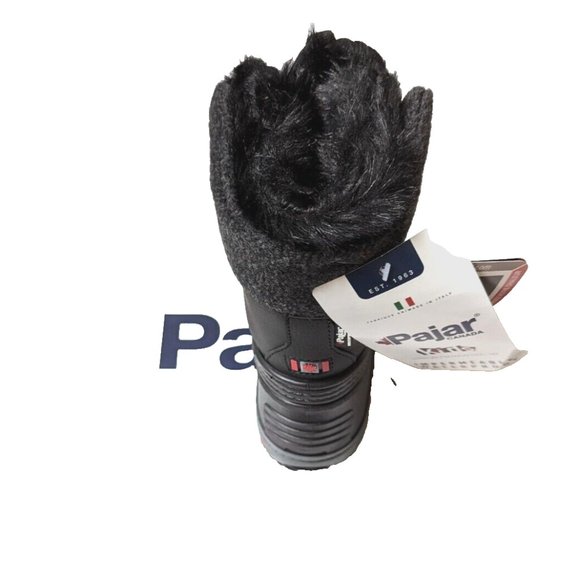 Pajar Canada Kids Girl Boy Winter Snow Boot Black Lace-up Faux Fur Lined… - Picture 6 of 8